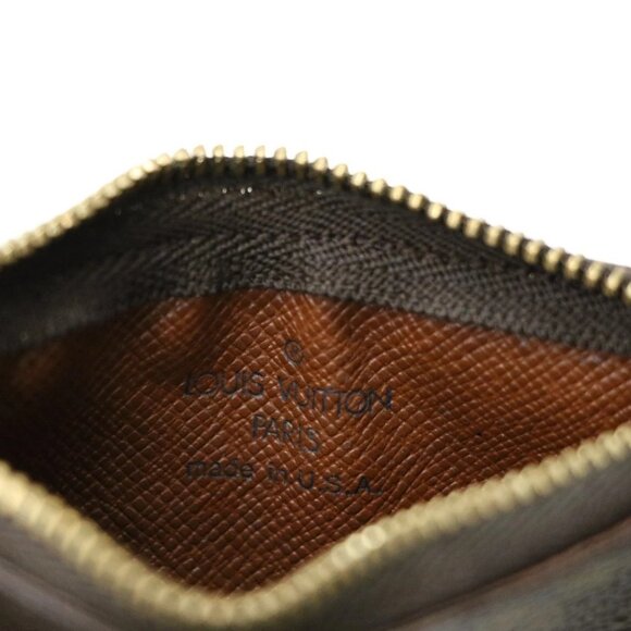 Louis Vuitton Monogram Coin Holder Key Pouch Pochette - Brown - Picture 12 of 16